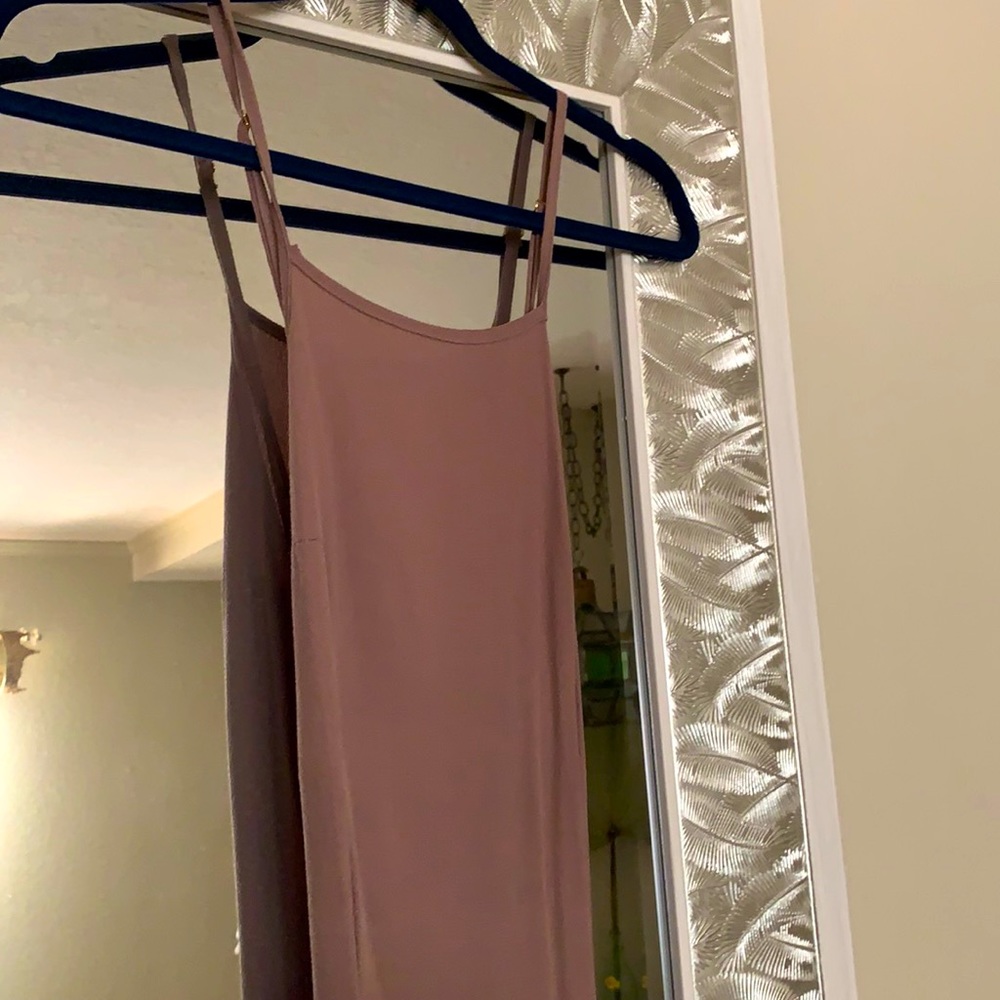 Flynn Skye Taupe Floor Length Dress